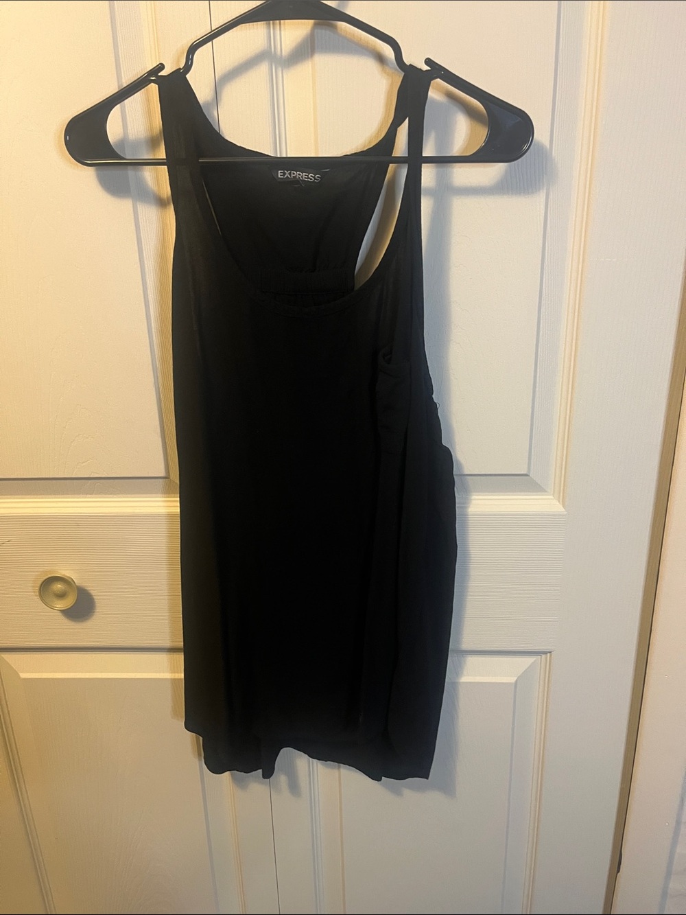 Express Black Scoop Neck Racerback Tank Top